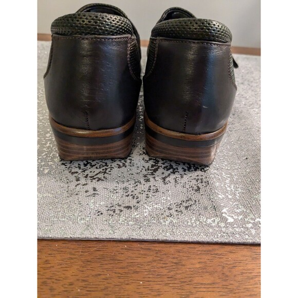 Naot Wind Shoes Womens 37 (6-6.5) Rattlesnake Loafers Brown Iridescent Leather - Picture 5 of 11